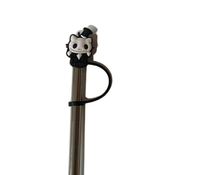 Hello Kitty Skeleton Straw Topper