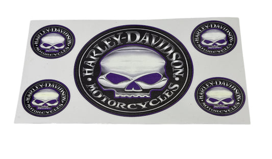 Harley davidson 5 purple Cup Transfer