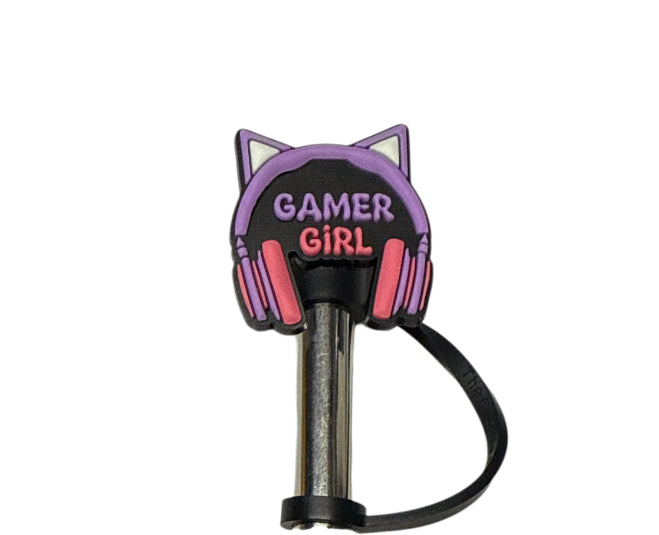 Gamer girl Straw Topper