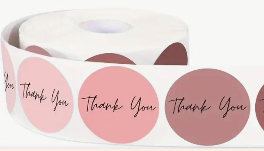 500 pcs Thank You Stickers