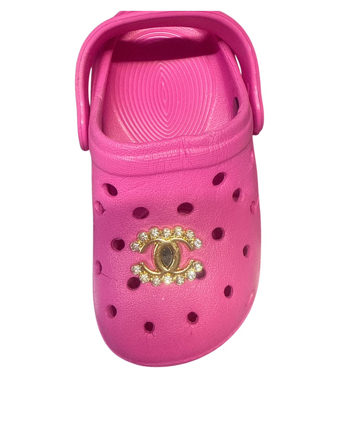 Cc big diamonds metal Shoe Charm