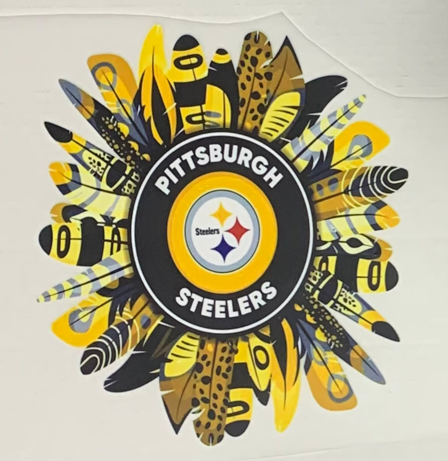 Steelers Feathers DTF Heat Transfer