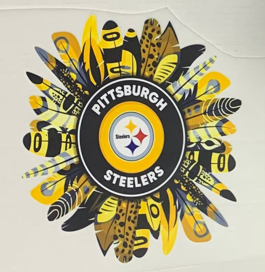 Steelers Feathers DTF Heat Transfer