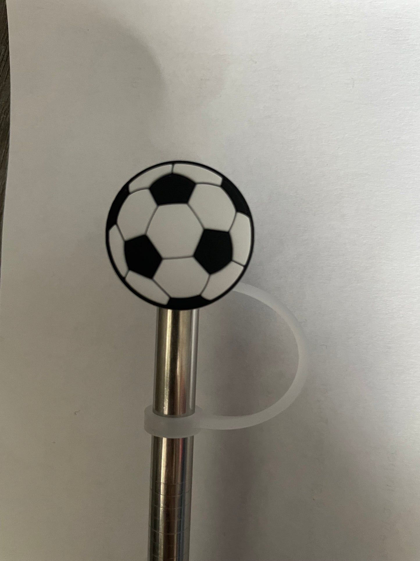 Soccer Ball Straw Topper