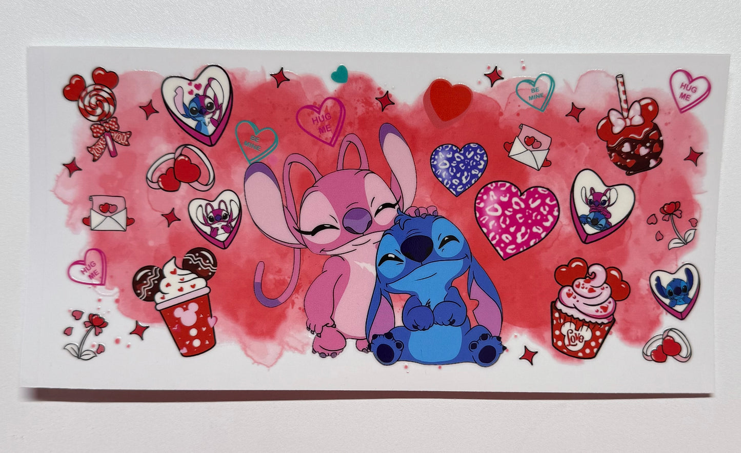 Angel and Stitch Arms Crossed Cup Transfer