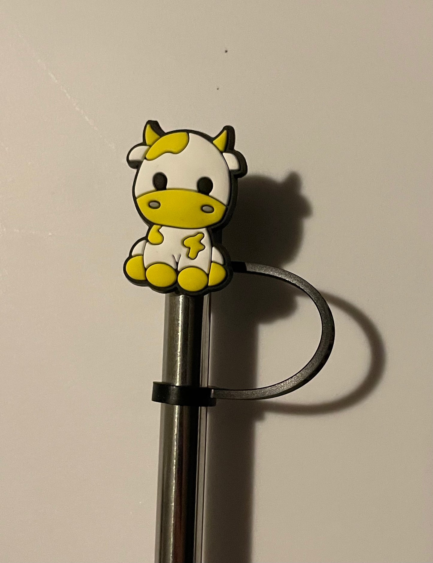 Yellow Cow Straw Topper