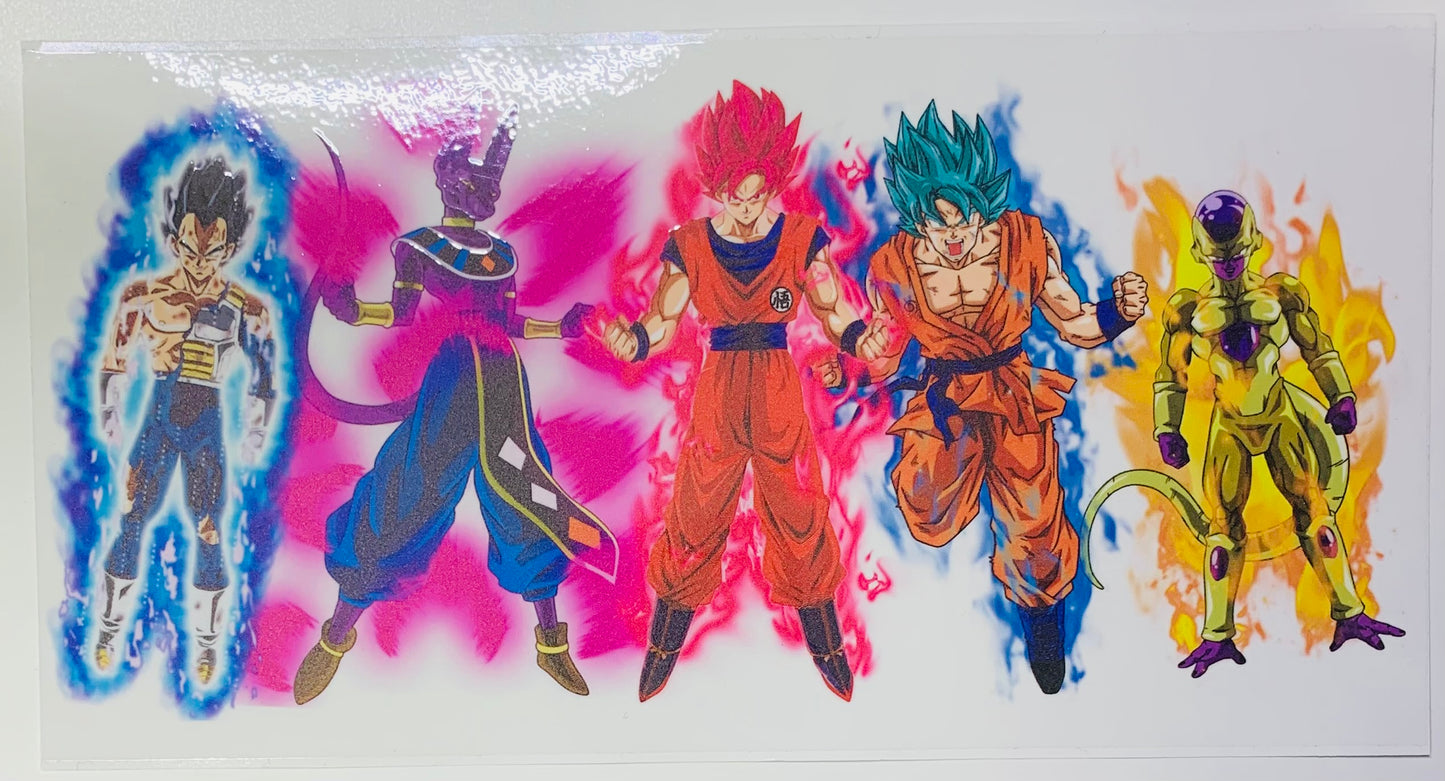 Dragon Ball Z Super Saiyan Goku Flames Cup Transfer