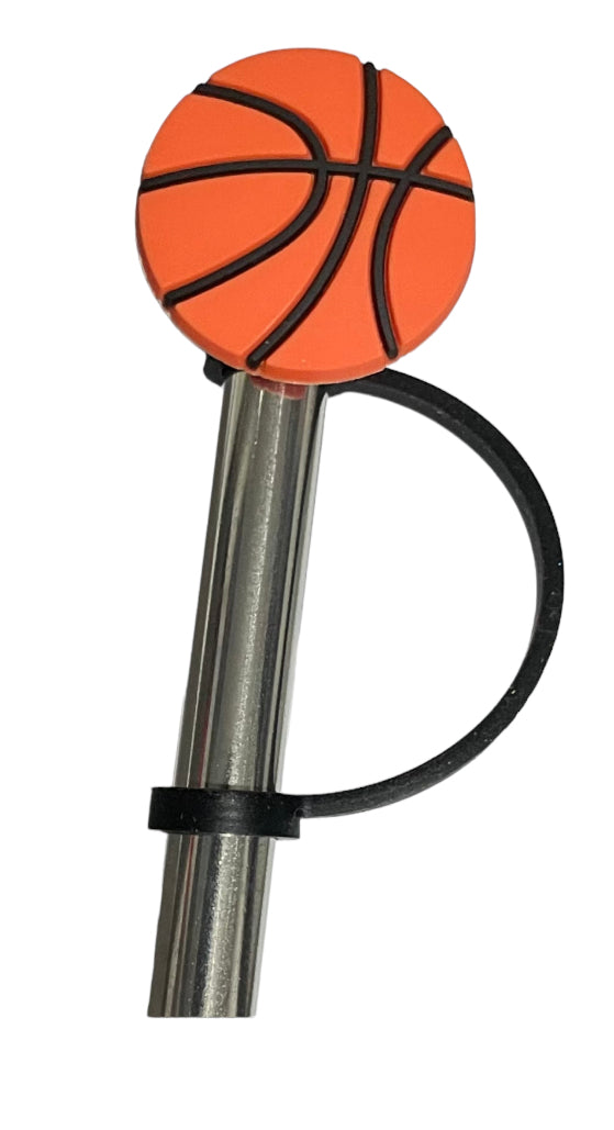 Basketball Straw Topper