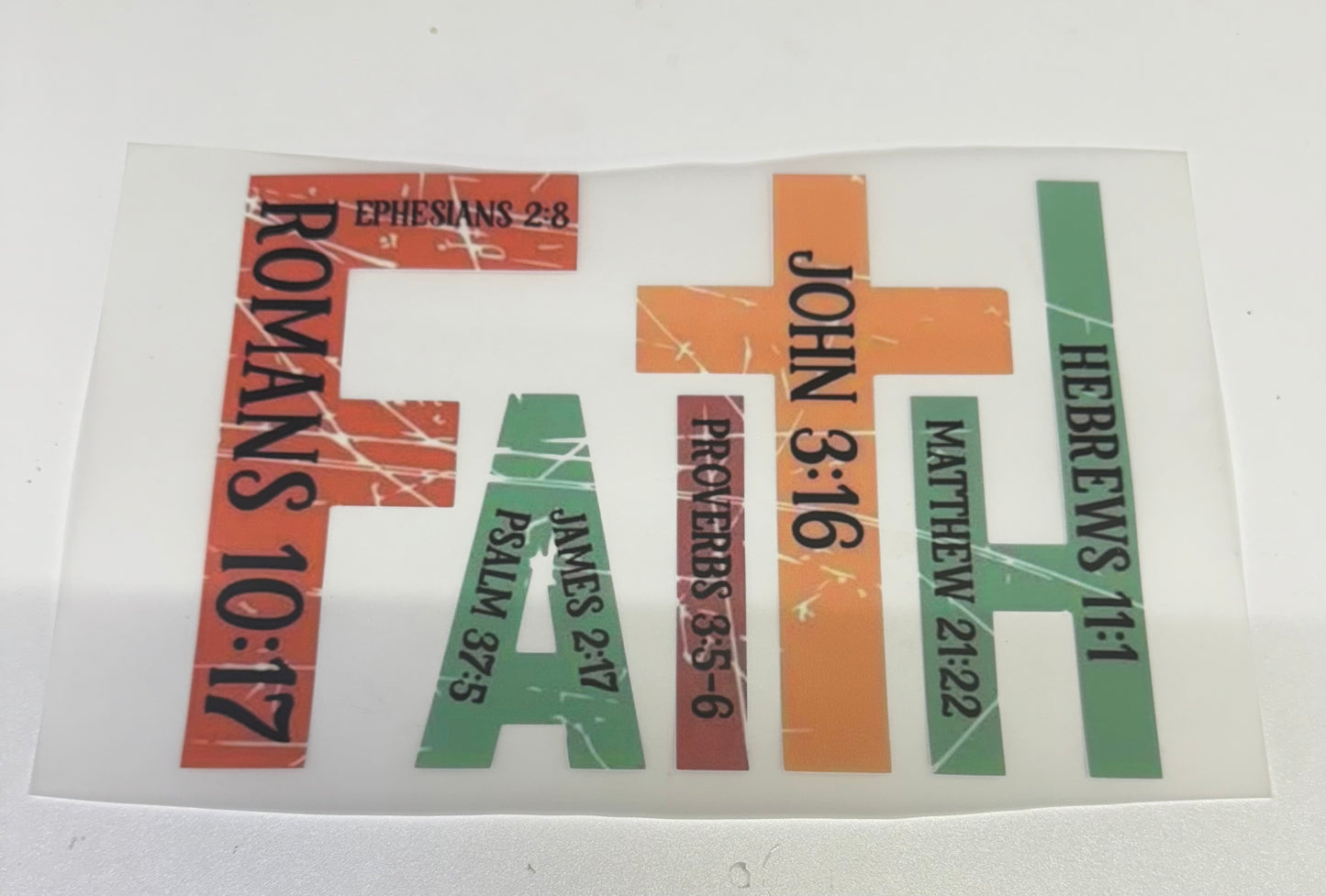 Faith Bible Verses DTF Heat Transfer
