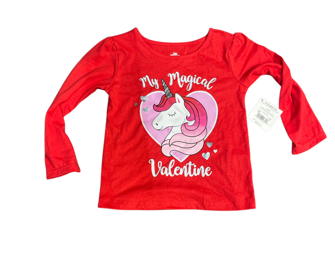 Valentine long sleeves size 2t