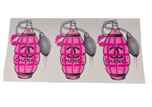 Cc Chanel 3 pink Cup Transfer