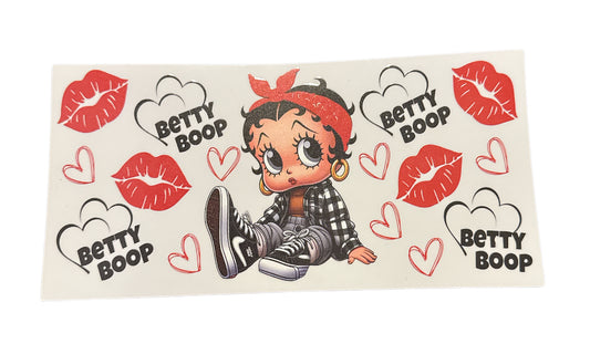 Betty boop red Cup Transfer