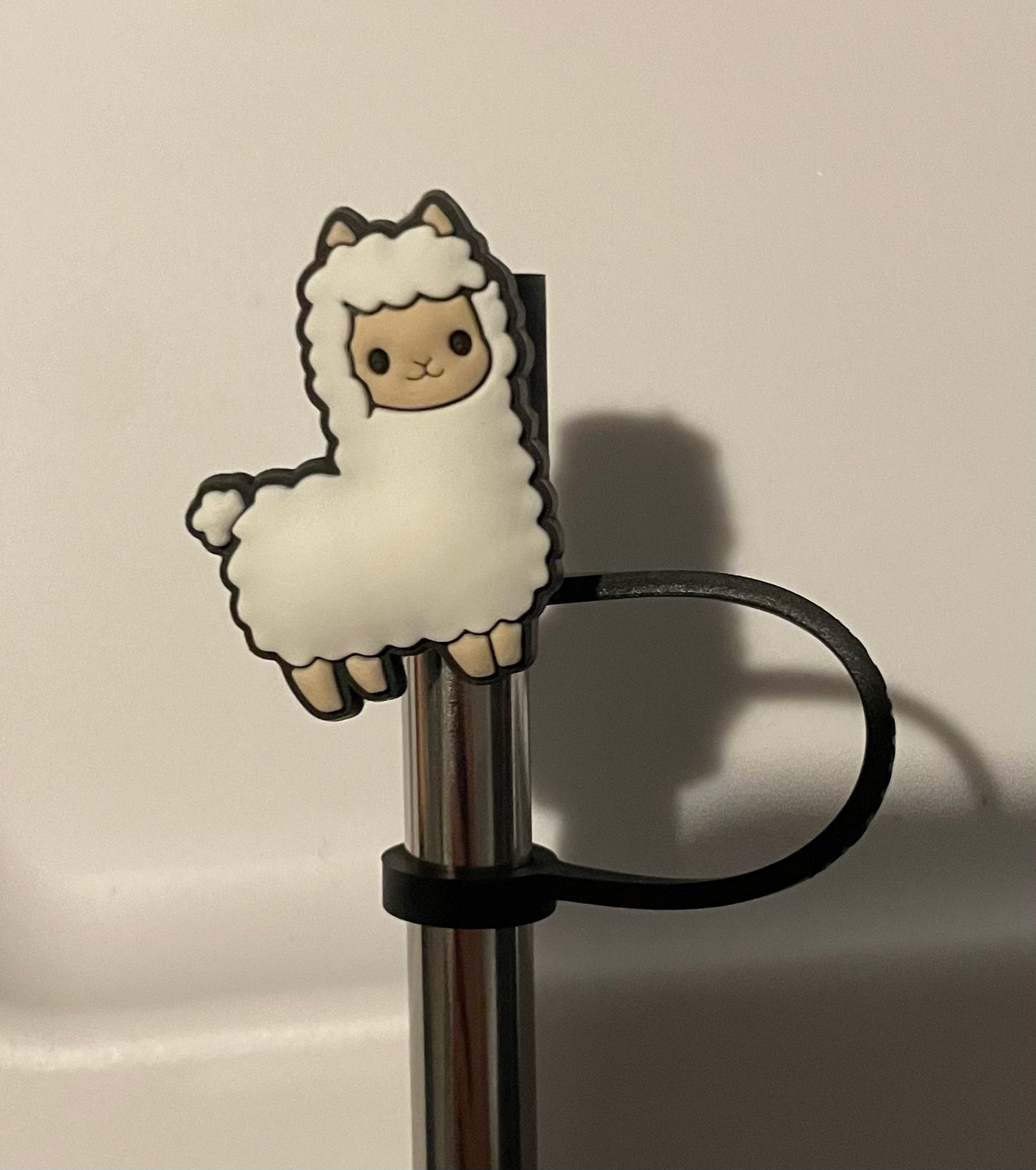 Llama Straw Topper