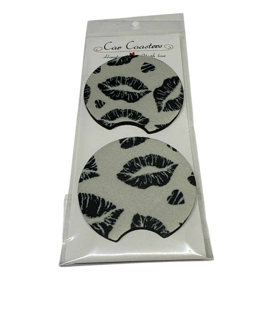 Black lips Coasters