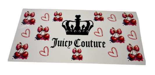 Juicy couture cherries & bows Cup Transfer