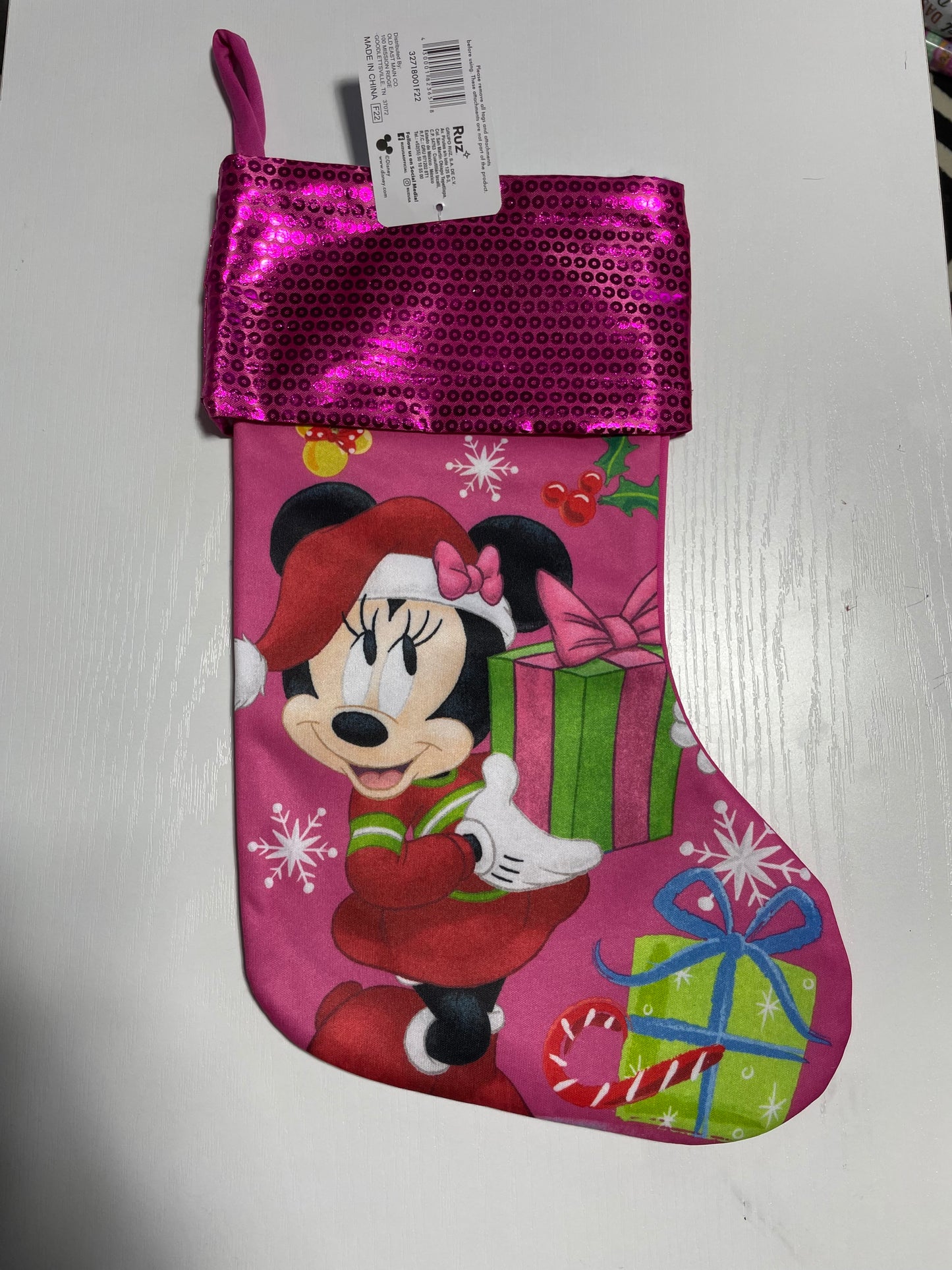 Pink Minnie Stocking