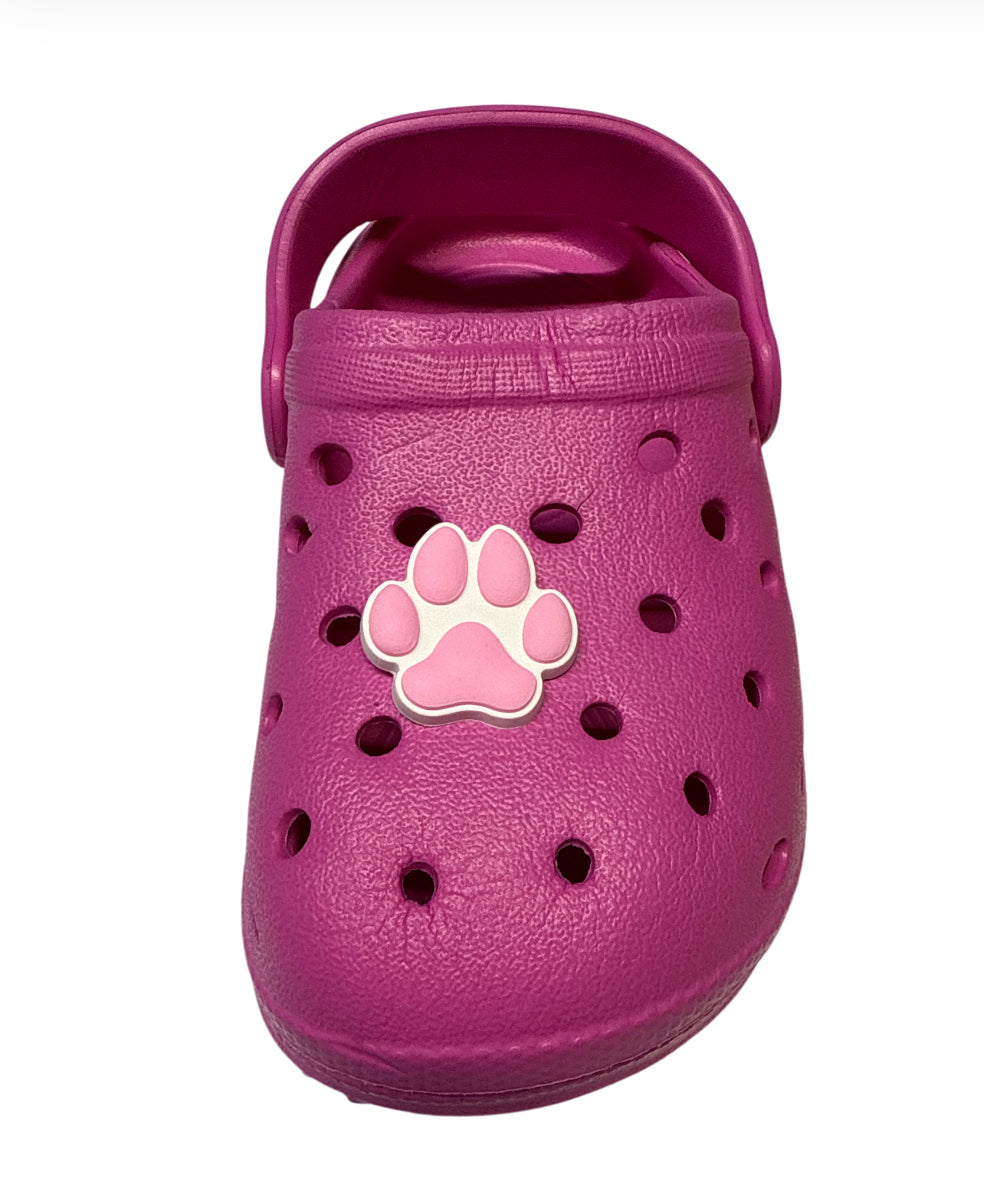 Pink paw Shoe Charm