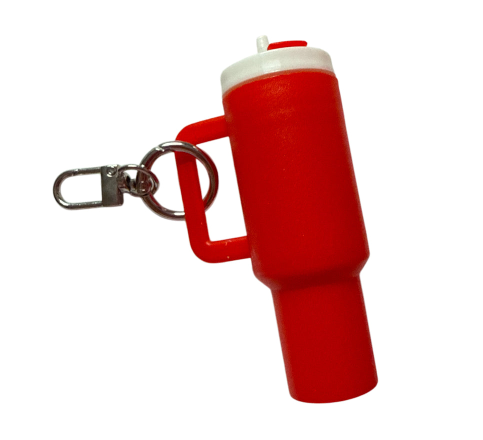 Blank red Cup Storage keychain