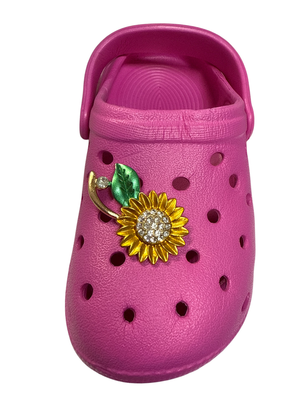 Sunflower metal lv Shoe Charm