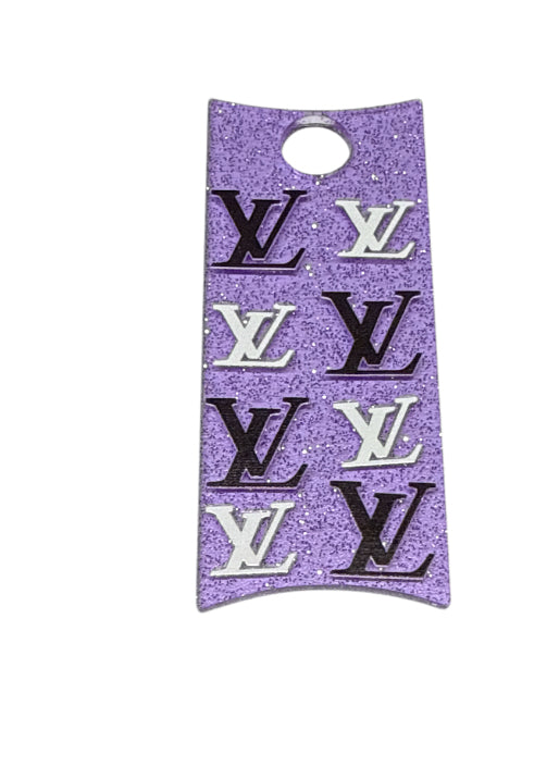 Lv Purple Tumbler glitter plate cover