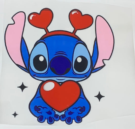 Stitch Big Heart DTF Heat Transfer