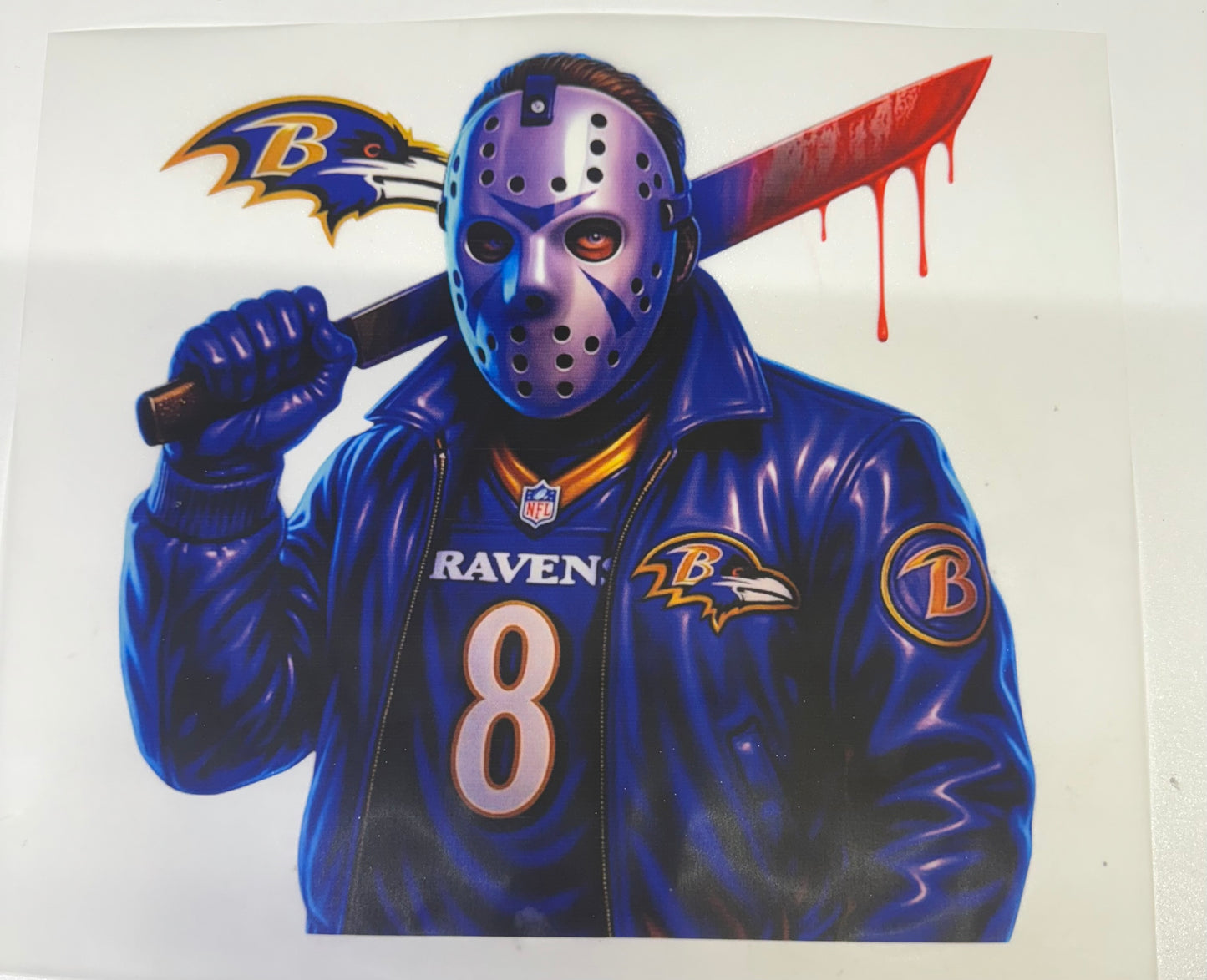 Baltimore Ravens Horror Jason DTF Heat Transfer