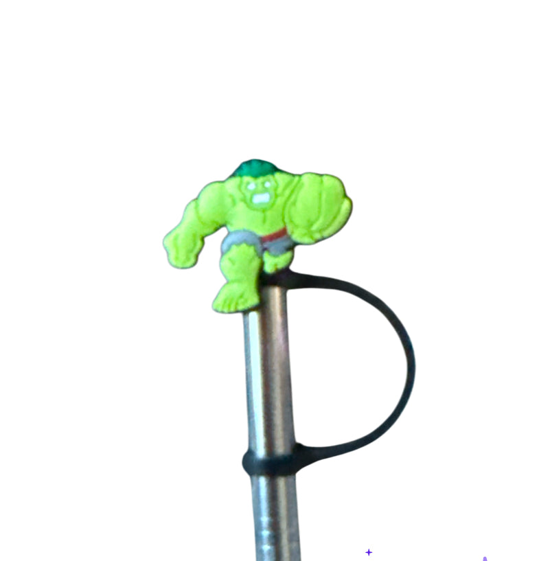Hulk green arms Straw Topper
