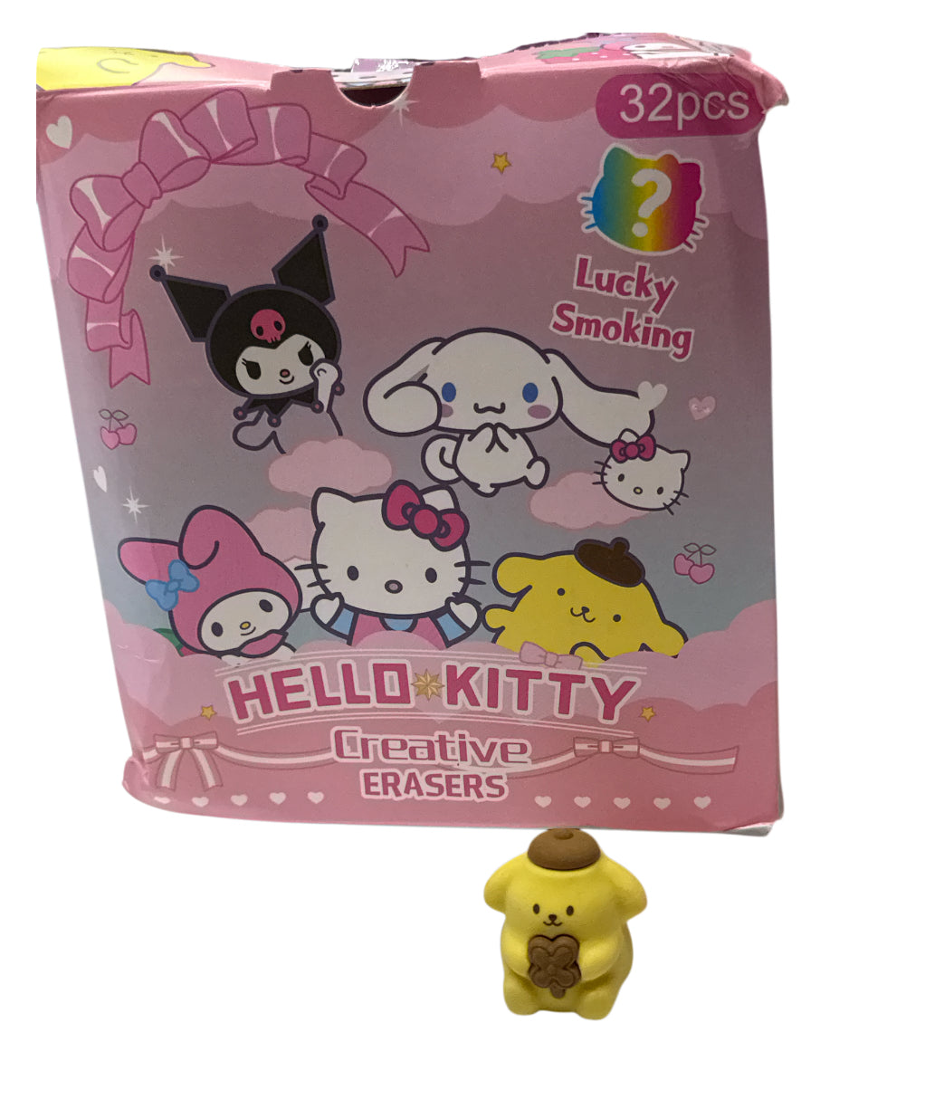 Hello kitty crew mystery eraser/figure