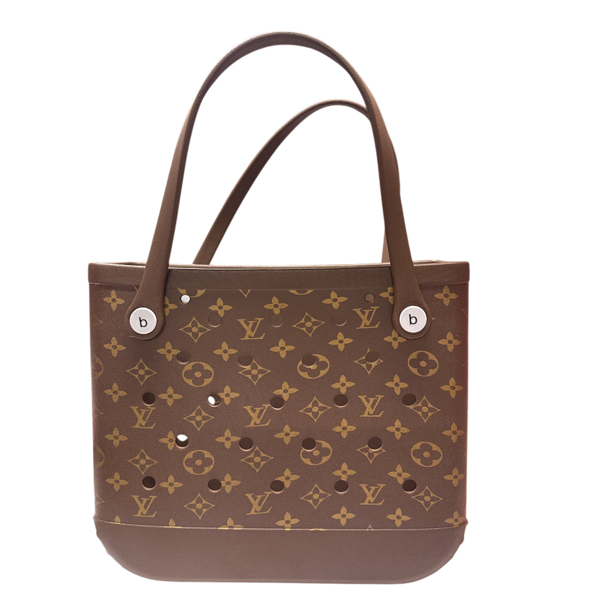 Lv brown Bogg beach bag