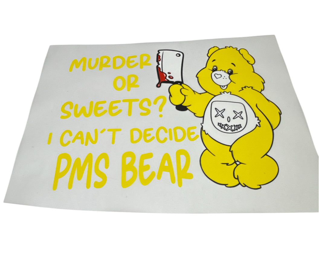 Swear bear pms DTF Heat Transfer