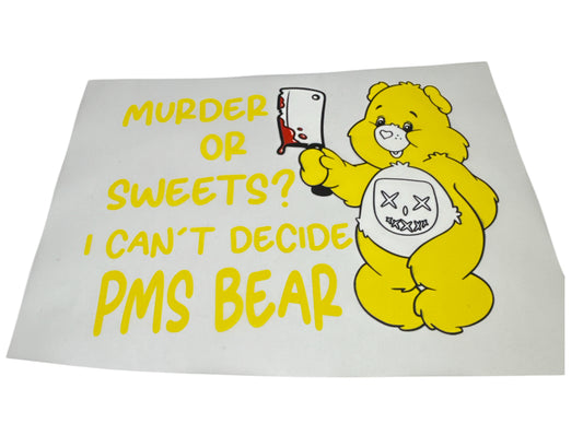 Swear bear pms DTF Heat Transfer