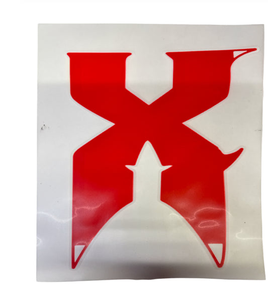Red x DTF Heat Transfer