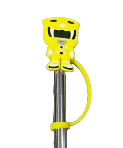 Yellow Power ranger Straw Topper