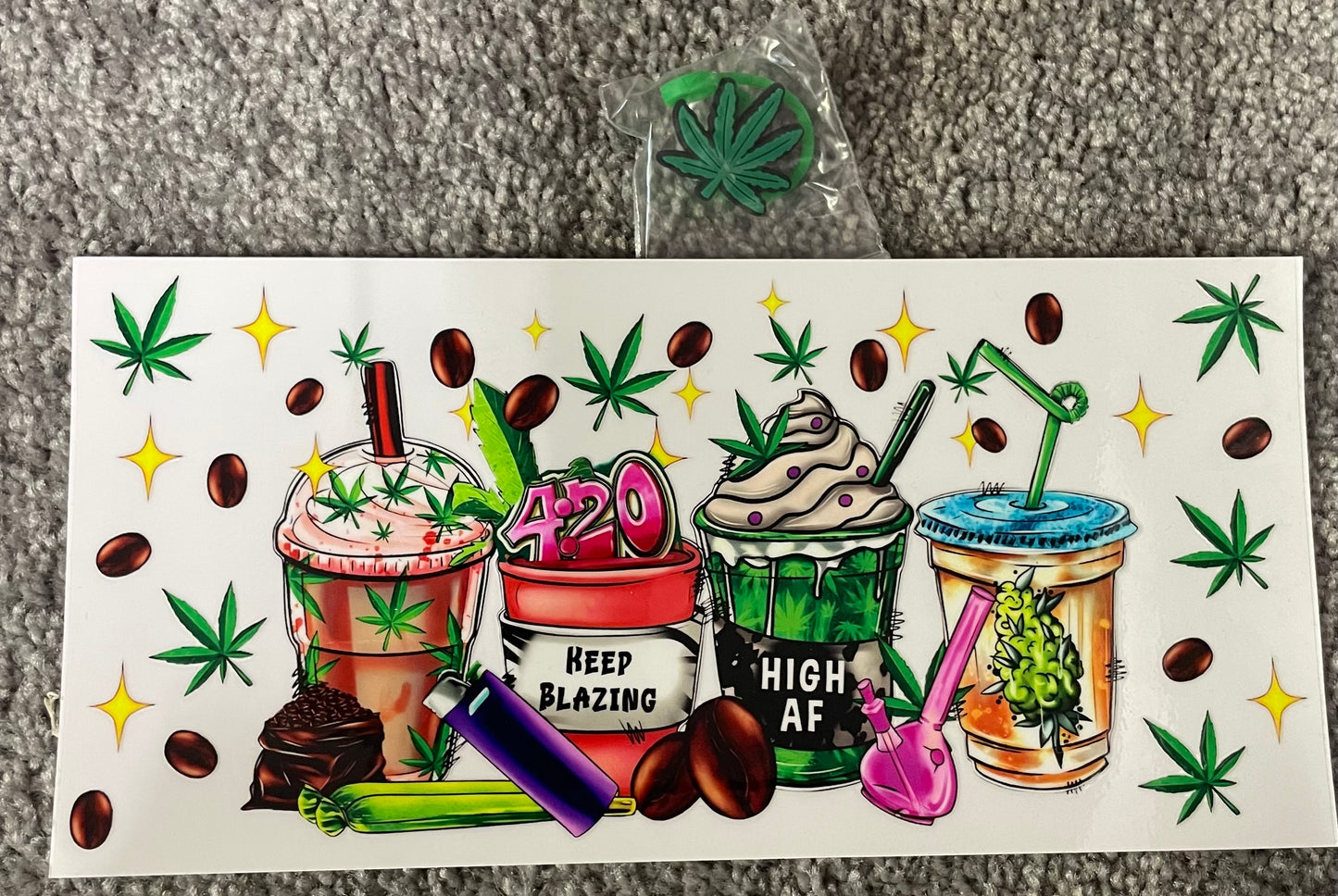 Keep blazing Cup Transfer & Straw topper