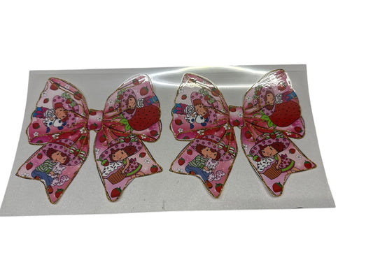 Strawberry shortcake bows Cup Transfer