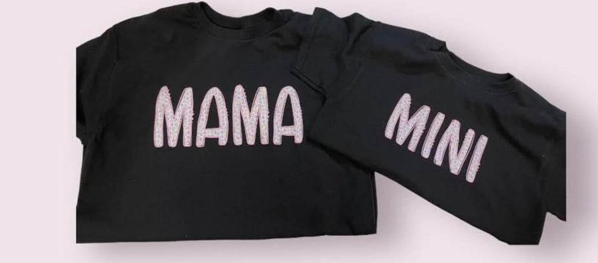 Mother & daughter matching shirts add adult side shirt and in notes add the kids size .