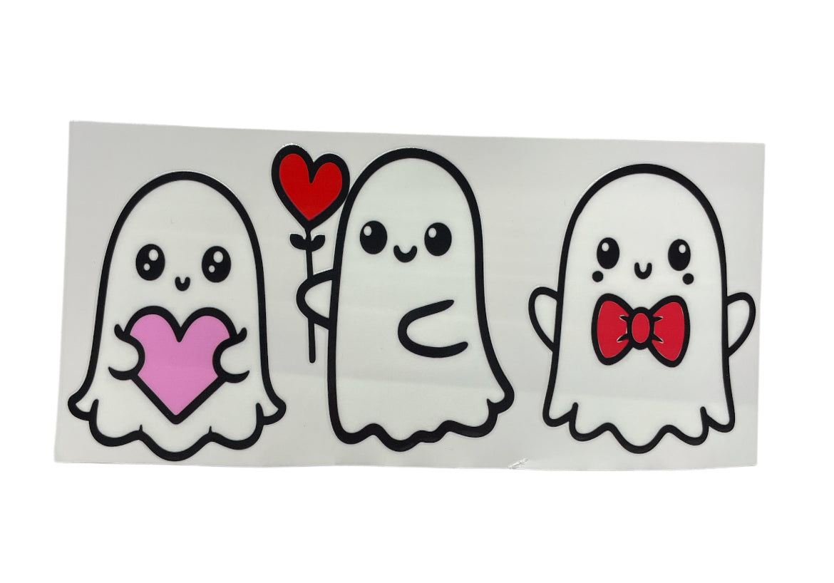 3 ghost heart Cup Transfer