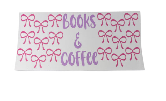 Books & coffee bows Cup Transfer