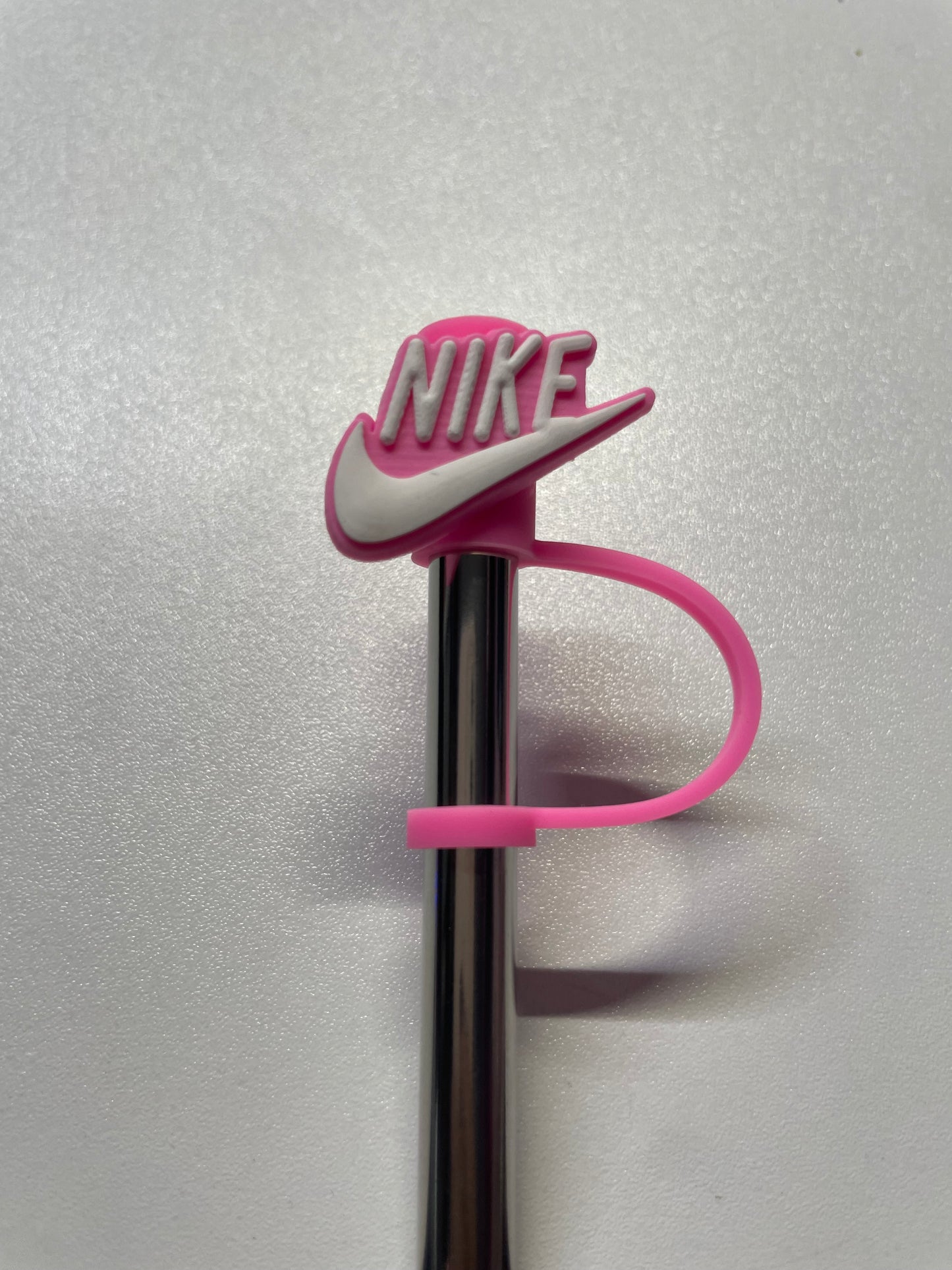 Nike pink white Straw Topper