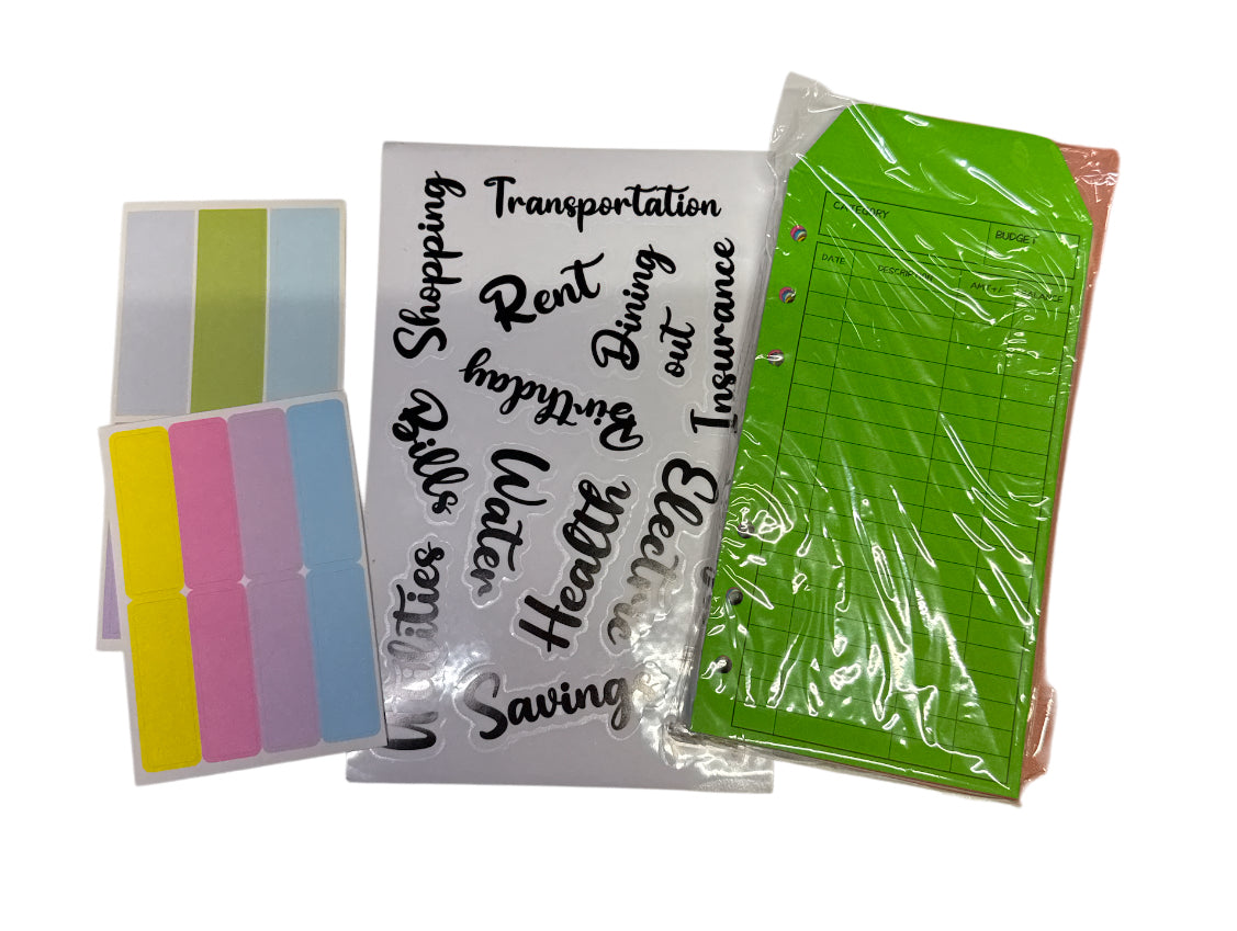 Lv gold/black Budget Binder Book With Pen