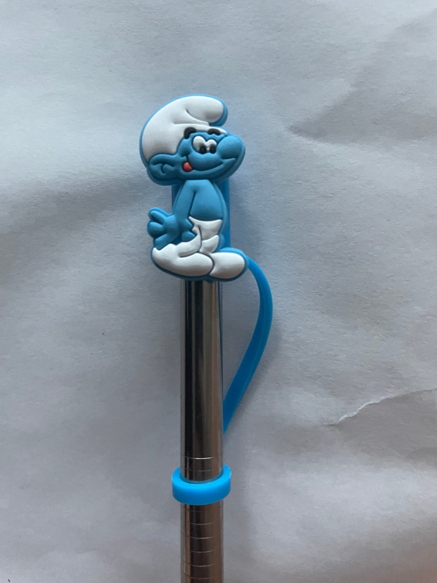 Smurf guy Straw Topper