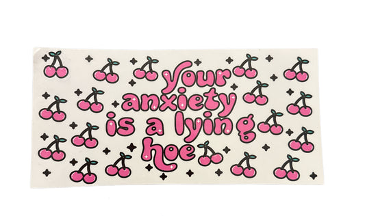 Anxiety cherry Cup Transfer