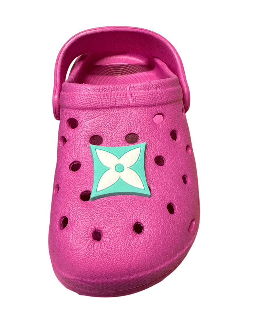 Lv square mint Shoe Charm