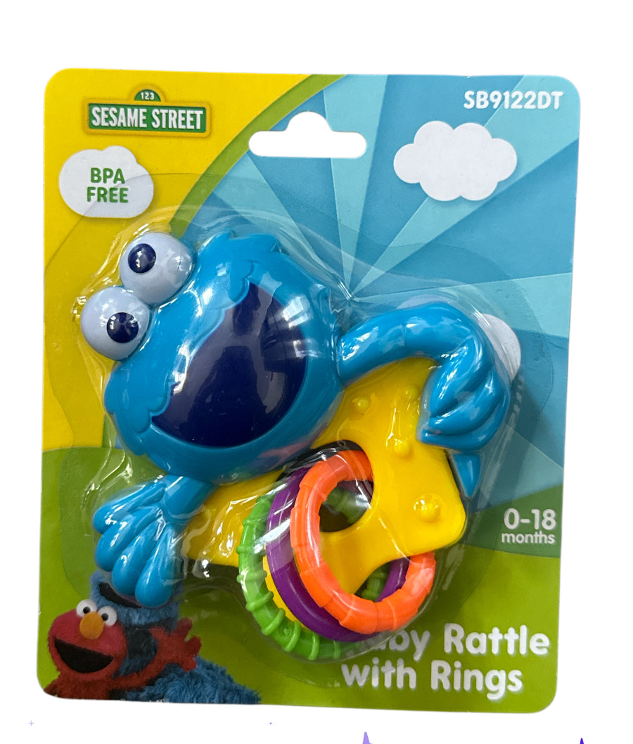 Sesame Street Baby rattle with rings
