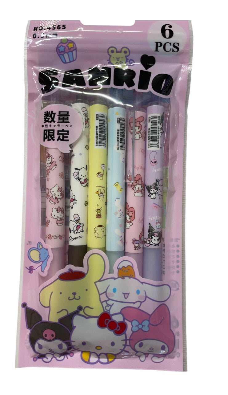 Hello kitty & friends 6 pack Pen