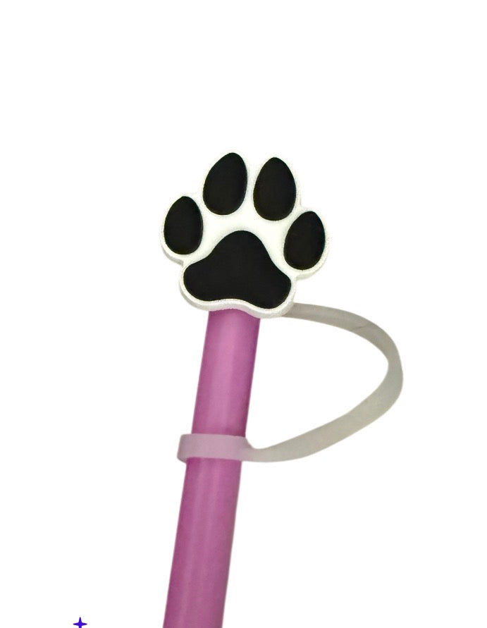Paw print dog Straw Topper