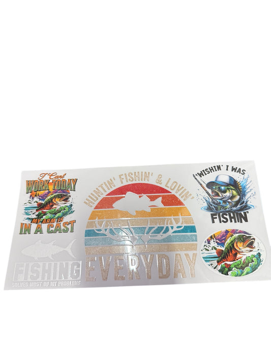 Hunting fishing loving Cup Transfer
