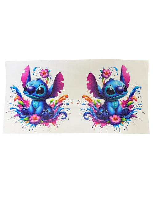 Double stitch colorful Cup Transfer
