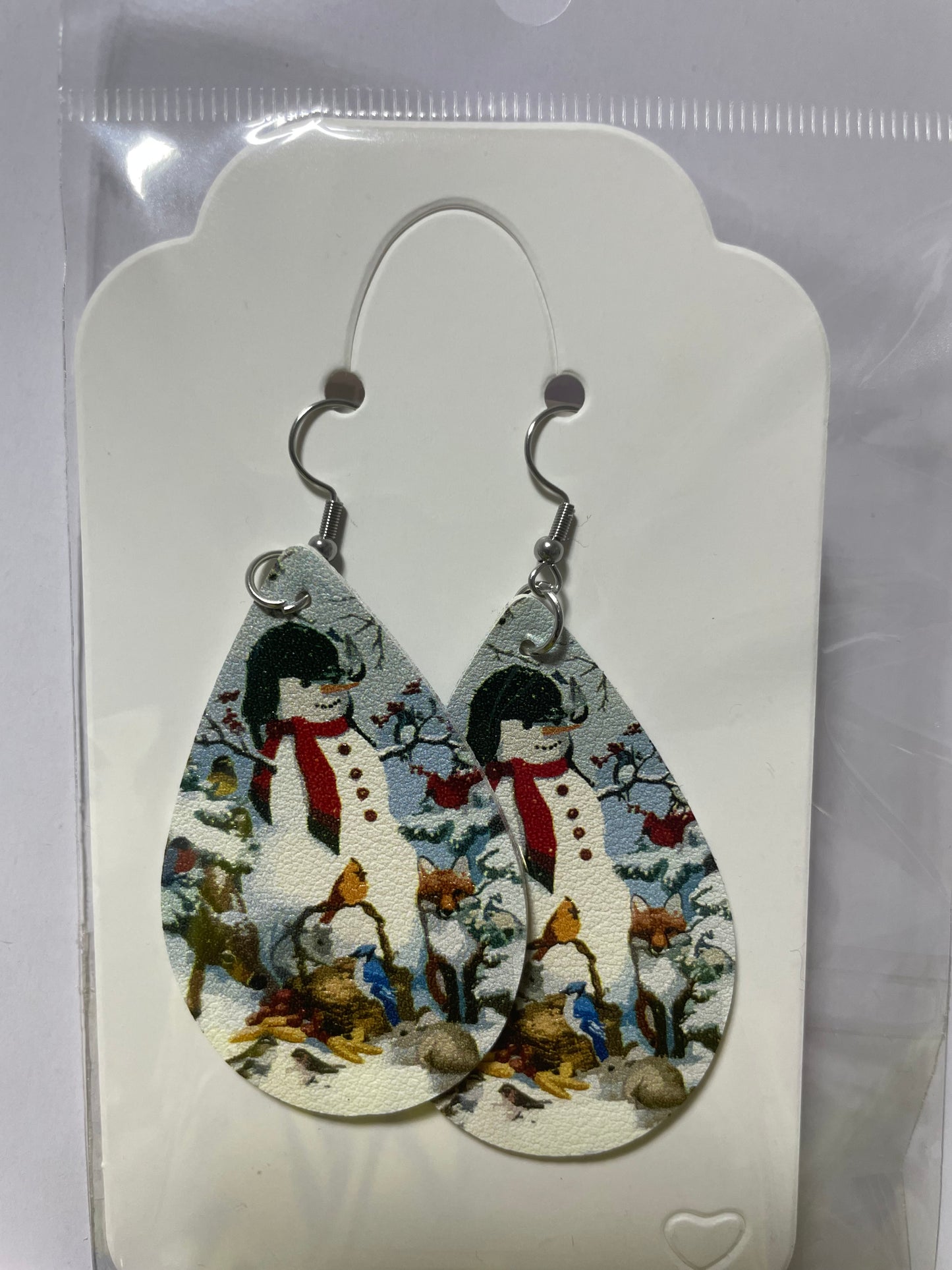 Snowman Earrings