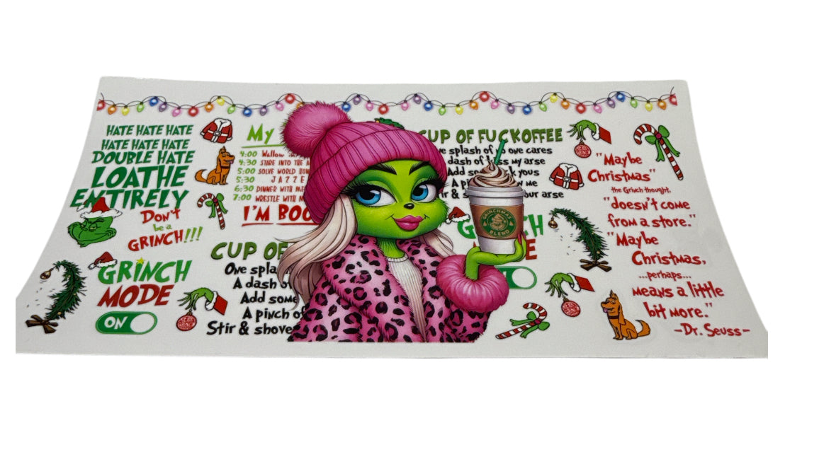 Grinch mix Cup Transfer
